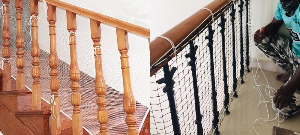 Staircase Safety Nets in Bangalore | Balcony Safety Nets Price